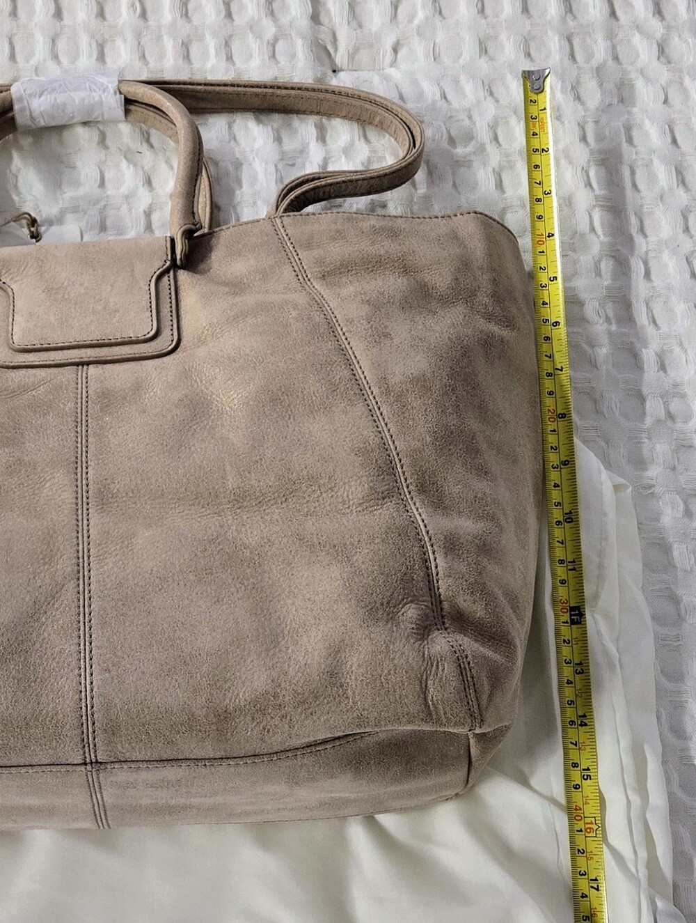 HOBO Taupe Buffed LeatherShoulder Tote with Leopard-Print Accessory 8pc Set Set - Picture 11 of 16